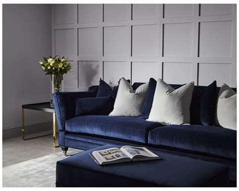 Navy Sofa Living Room - dataplanhome