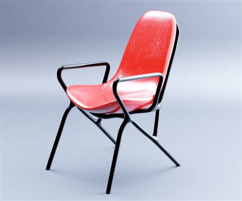 ArtStation - Modern Ergonomic Red Chair | Game Assets