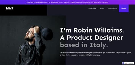 28 unique design portfolio examples built in Webflow | Webflow Blog