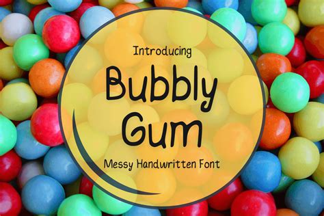 Bubbly Gum Font By Remi Creations · Creative Fabrica