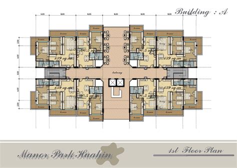 Apartment Building Floor Plans - Decorative Canopy