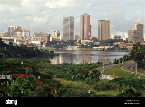 Abidjan, Cote d'Ivoire, Ivory Coast, West Africa. Skyline View of ...