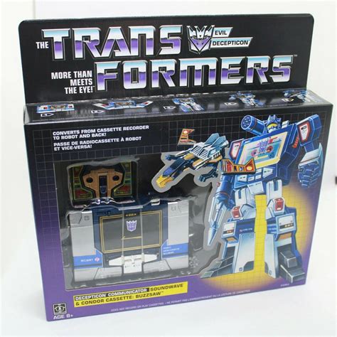 Transformers G1 Soundwave - Reissue w/ Buzzsaw Cassette Walmart Exclus ...