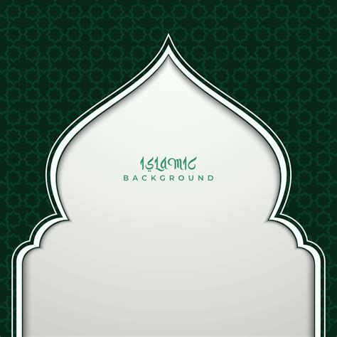 Green and white islamic background 30331352 Vector Art at Vecteezy