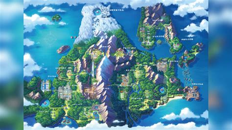 Pokémon regions from every game