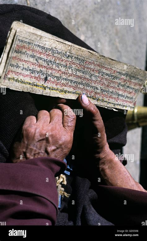 Ancient Buddhist prayers Stock Photo - Alamy