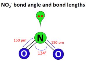 NO2- lewis structure, molecular geometry, bond angle, hybridization