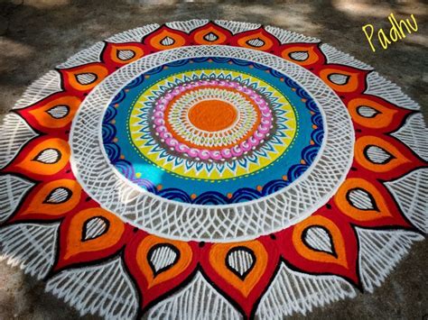 Colorful Mandala Art Rangoli