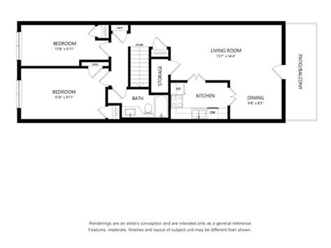 Floor Plans of Bayview Mews in Toronto, ON