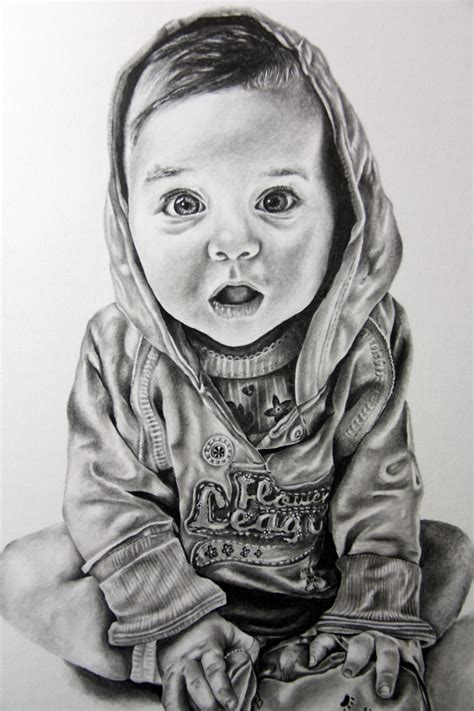 Baby Portrait Pencil Drawing - babbiesjulh