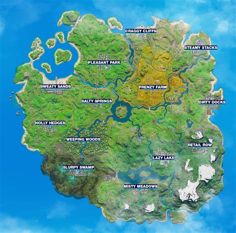 Fortnite Chapter 1 Season X Map