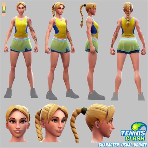 ArtStation - Tennis Clash Characters visual update, Renan T. Goncalves ...