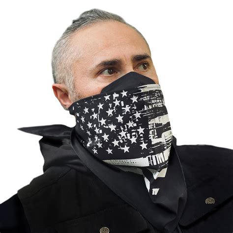 American Flag Biker Bandana Mask for Beard Neck Gator - Etsy