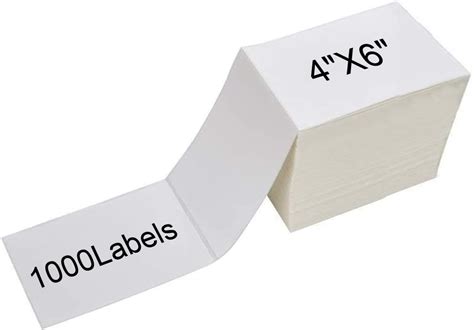 Office Business & Industrial Blank Labels 4000 Fanfold 4" x 6" Thermal ...