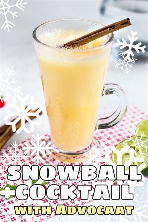 Festive Snowball Cocktail (just 3 ingredients!)