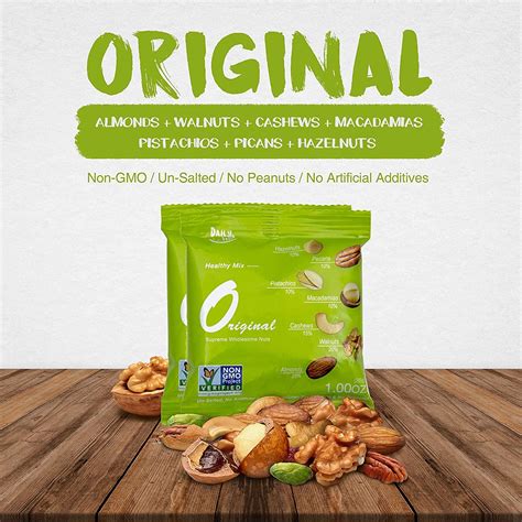 Premium Mixed Nuts Snack Packs - Individually Wrapped Nut Snacks ...