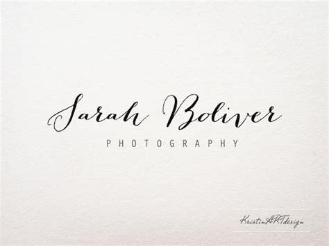 Logo Design Premade Logo Photography Logo Black and White | Etsy