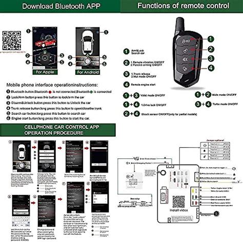 Remote Start for cars PKE Keyless Entry One Button Engine Automatic ...