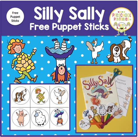 SILLY SALLY FREE PUPPET STICKS ~ Book Units by Lynn