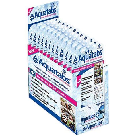 Aquatabs Water Purification Tablets 30 Pack - Camping, Hiking, Boating ...