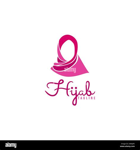 abaya, hijab, veil on pink color logo Ideas. Inspiration logo design ...