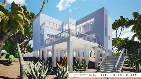 Ponte Vedra. Modern beach house with elevated private deck by Tyree ...