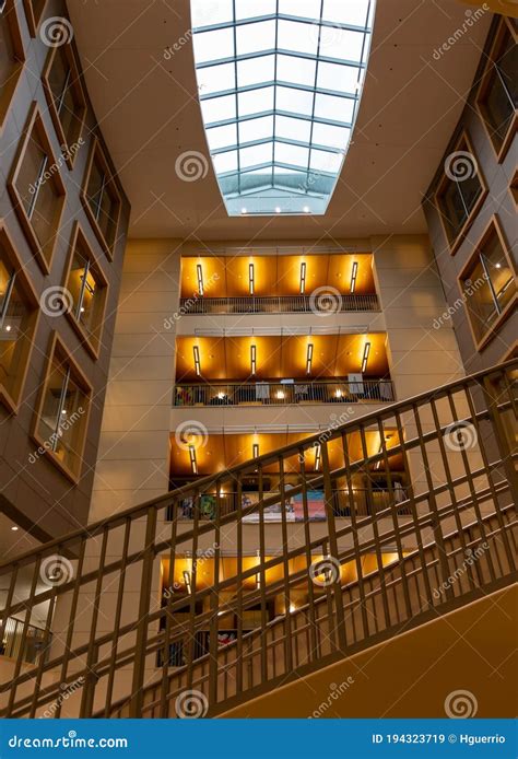 Interior of the Alvin Sherman Library at Nova Southeastern University ...