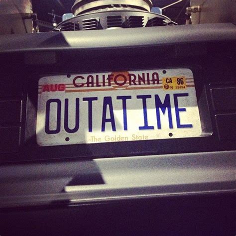 Back to the Future Replica License Plate » Petagadget