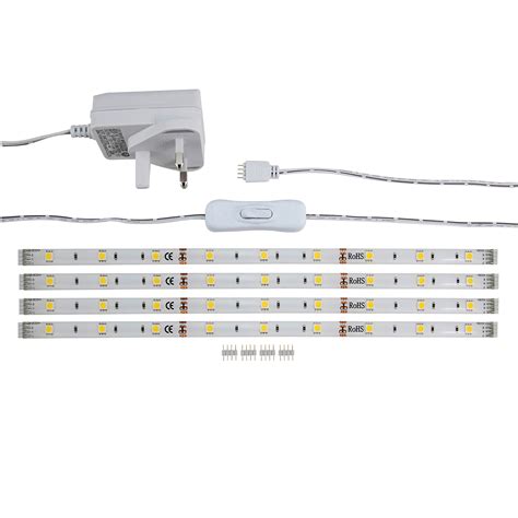 LED Warm White LED Strip Light - 4 Pack