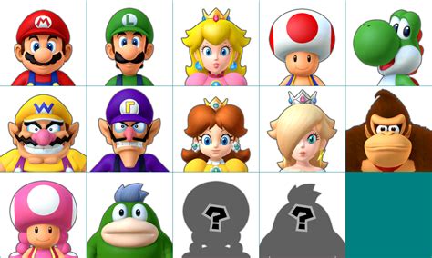 Wii U - Mario Party 10 - Character Mugshots (Big) - The Spriters Resource