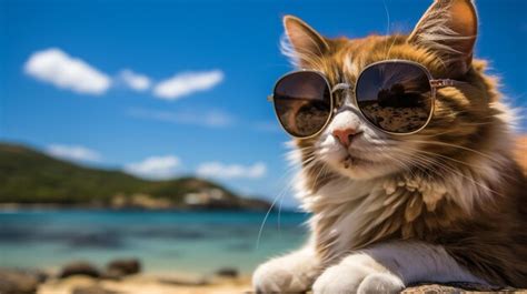 Premium Photo | Funny cat in round sunglasses closeup