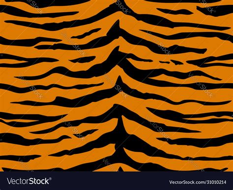 Seamless pattern with tiger stripes Royalty Free Vector