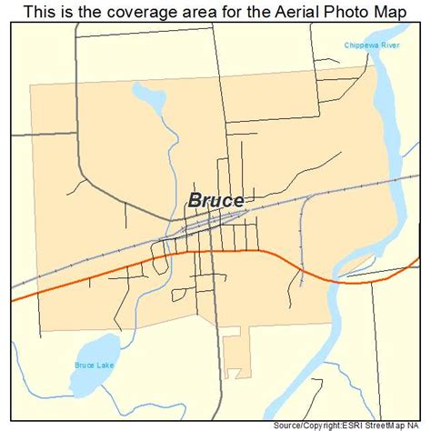 Aerial Photography Map of Bruce, WI Wisconsin