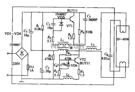 Fluorescent Electronic Ballast Wiring Diagram