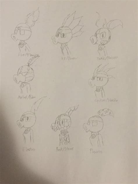 All of Peashooter's Elemental Abilities by JackJack2017 on DeviantArt