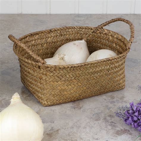 Set Of Four Oval Wheat Straw Baskets By Dibor | notonthehighstreet.com