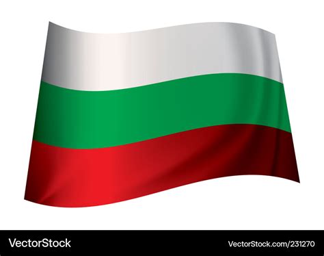 Bulgaria flag Royalty Free Vector Image - VectorStock