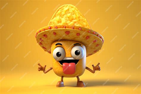 Premium AI Image | A cartoon character with a sombrero wearing a ...