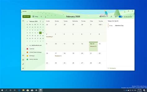 Windows 10 has a new Calendar app with redesigned UI and themes ...