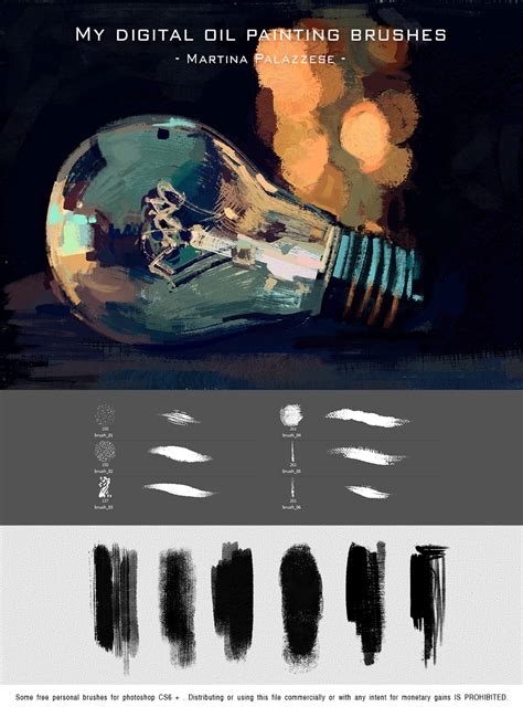 My digital oil painting brushes (FREE) - for Photoshop :: Behance