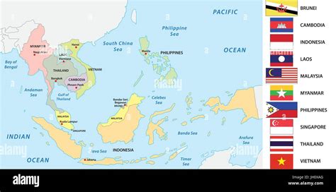 Asean map hi-res stock photography and images - Alamy