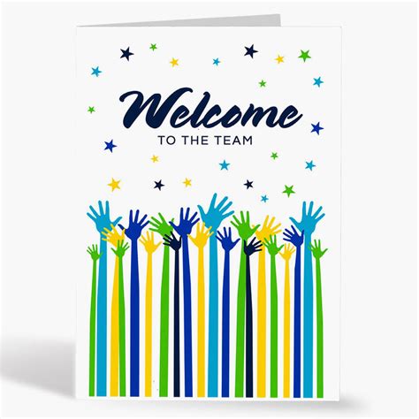 Welcome To The Team Card - Templates Printable Free