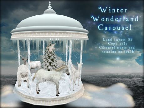 Second Life Marketplace - Boudoir Christmas -Winter Wonderland Carousel