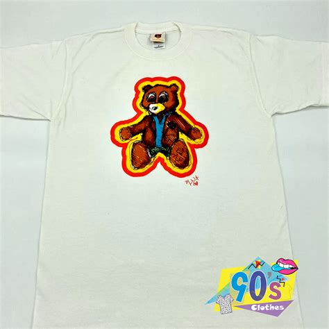 VIntage Kanye West Dropout Bear Sketch T Shirt - 90sclothes.com