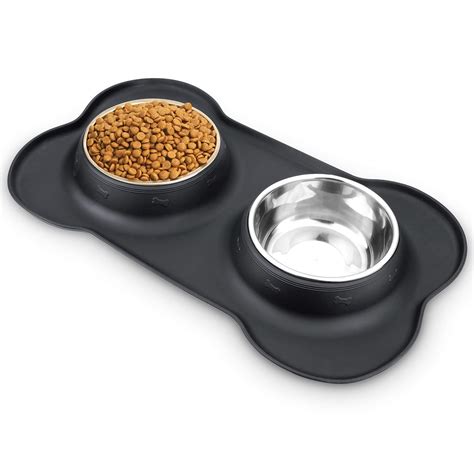 AsFrost Dog Food Bowls Stainless Steel Pet Bowls & Dog Water Bowls with ...