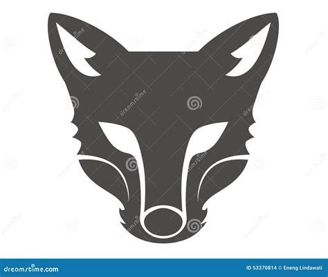 Fox Head Silhouette Royalty-Free Stock Image | CartoonDealer.com #53370814