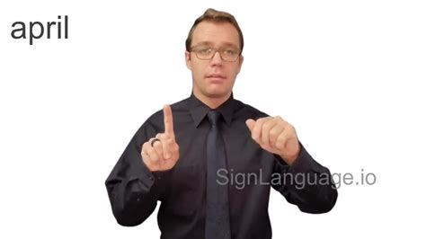 april in ASL - Example # 4 - American Sign Language