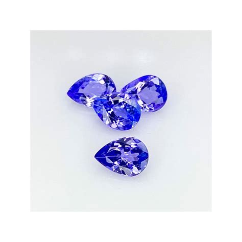 Tanzanite 7x5mm Faceted Pear AA Grade Gemstones Parcel - 152801