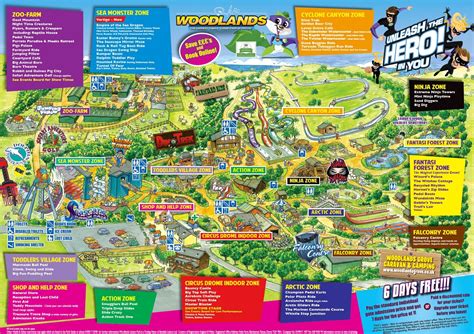 Woodlands Park Map | Woodlands Family Theme Park Devon