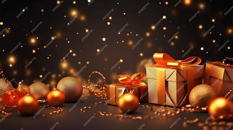 Premium AI Image | Christmas banner background design with sparkling ...